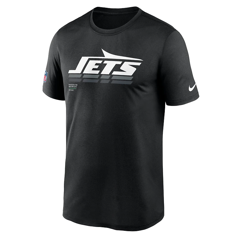 T-shirt Nike noir pour homme, motif légende des New York Jets
