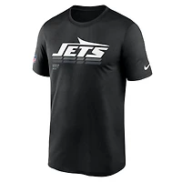 T-shirt Nike noir pour homme, motif légende des New York Jets