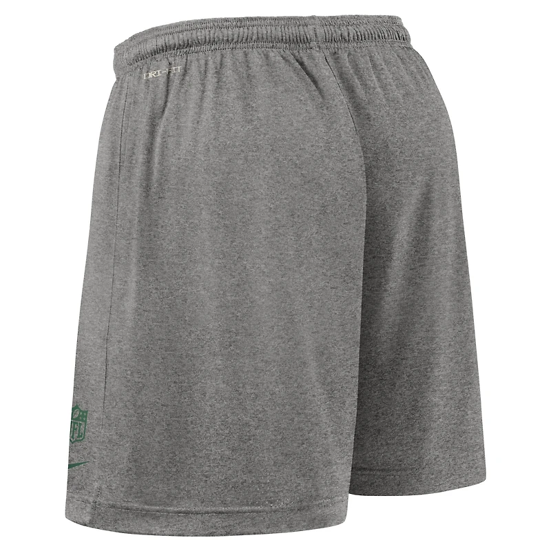 Men's Nike Black New York Jets Sideline Reversible Dri-FIT Shorts