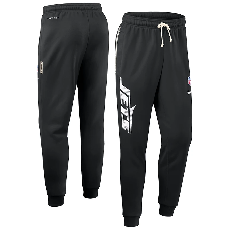 Pantalon fuselé Nike noir New York Jets Sideline Standard Issue Ground Game Dri-FIT pour homme