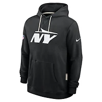 Men's Nike Black New York Jets Sideline Standard Issue Initial Home Dri-FIT Hoodie