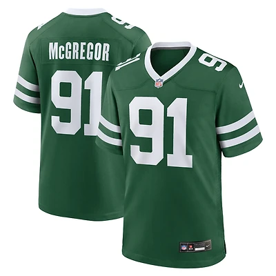 Maillot de jeu d'équipe Nike Braiden McGregor Legacy Green New York Jets pour homme