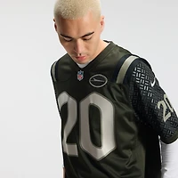 Men's Nike Breece Hall Gotham Green New York Jets 2025 Rivalries Collection Game Jersey