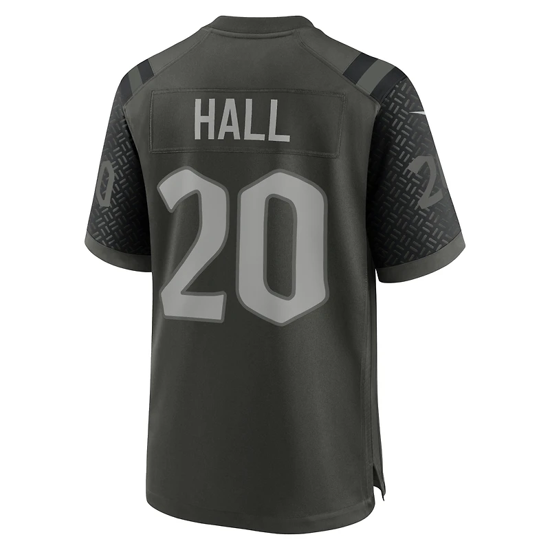 Men's Nike Breece Hall Gotham Green New York Jets 2025 Rivalries Collection Game Jersey