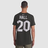 T-shirt Nike Breece Hall Gotham Green pour homme, collection Rivalités 2025 des New York Jets, avec nom et numéro de joueur