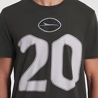 T-shirt Nike Breece Hall Gotham Green pour homme, collection Rivalités 2025 des New York Jets, avec nom et numéro de joueur