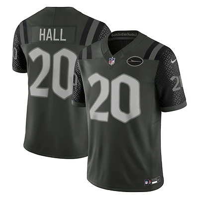 Men's Nike Breece Hall Gotham Green New York Jets 2025 Rivalries Collection Stitched Limited Jersey