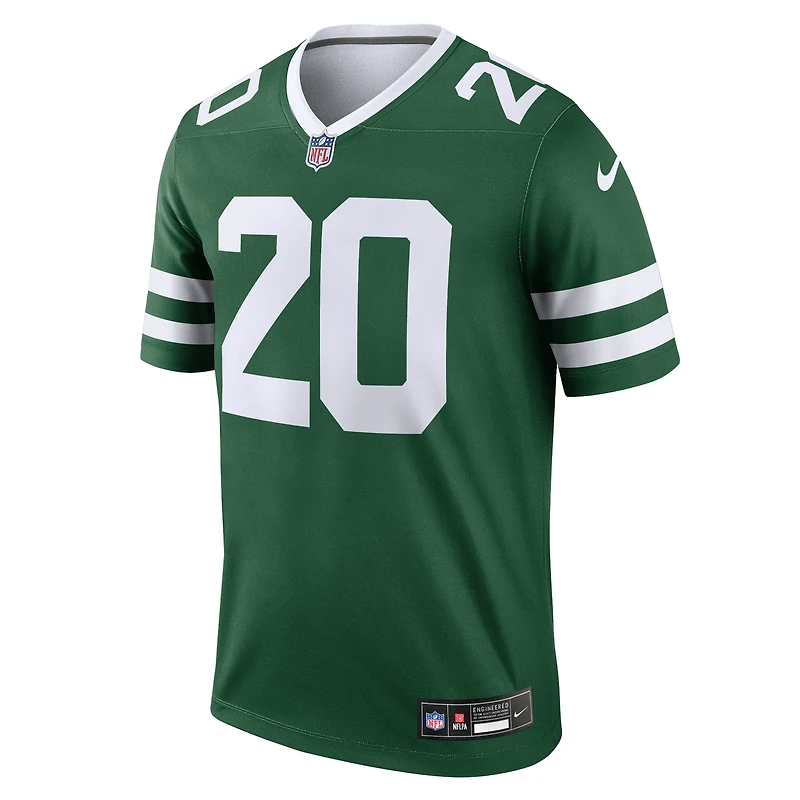 Haut Nike Breece Hall Green pour homme, joueur légendaire des New York Jets