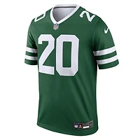 Haut Nike Breece Hall Green pour homme, joueur légendaire des New York Jets