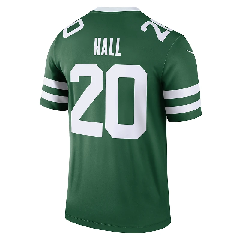 Haut Nike Breece Hall Green pour homme, joueur légendaire des New York Jets