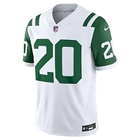 Nike Breece Hall pour hommes Blanc New York Jets Classic Alternate Vapor F.U.S.E. Maillot limité