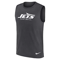 Men's Nike Charcoal New York Jets Primetime Legend Dri-FIT Muscle Tank Top