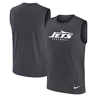 Men's Nike Charcoal New York Jets Primetime Legend Dri-FIT Muscle Tank Top