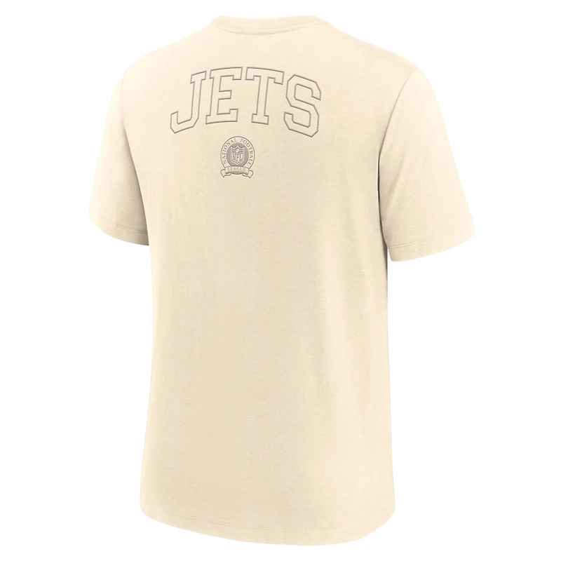 Men's Nike Cream New York Jets Glory Tri-Blend T-Shirt