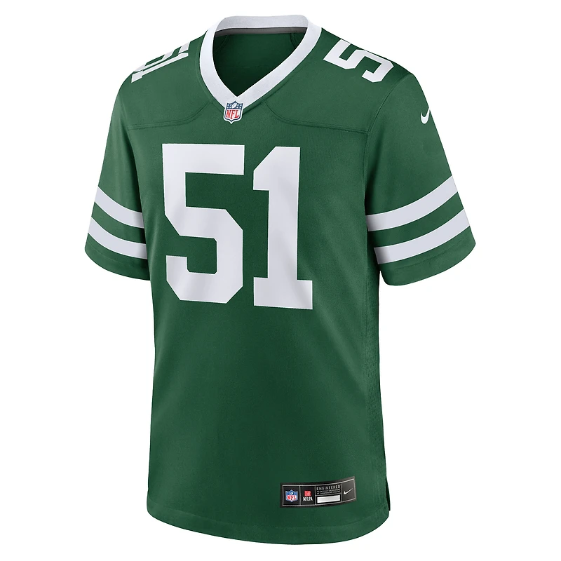 Men's Nike Francisco Mauigoa Legacy Green New York Jets Team Game Jersey