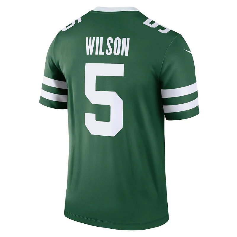 Haut Nike Garrett Wilson vert pour homme, joueur légendaire des New York Jets