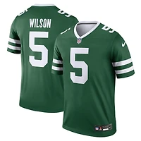 Haut Nike Garrett Wilson vert pour homme, joueur légendaire des New York Jets