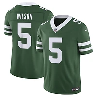 Men's Nike Garrett Wilson Green New York Jets Vapor F.U.S.E. Stitched Limited Jersey