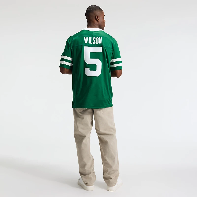 Men's Nike Garrett Wilson Green New York Jets Vapor F.U.S.E. Stitched Limited Jersey