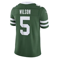 Men's Nike Garrett Wilson Green New York Jets Vapor F.U.S.E. Stitched Limited Jersey