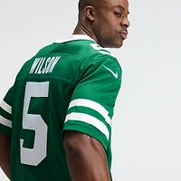 Men's Nike Garrett Wilson Green New York Jets Vapor F.U.S.E. Stitched Limited Jersey