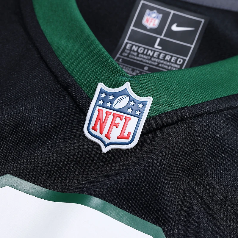 Men's Nike Garrett Wilson Legacy Green New York Jets Game Jersey