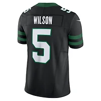 Nike Garrett Wilson Legacy pour hommes, noir, New York Jets, Alternate Vapor F.U.S.E. Maillot limité