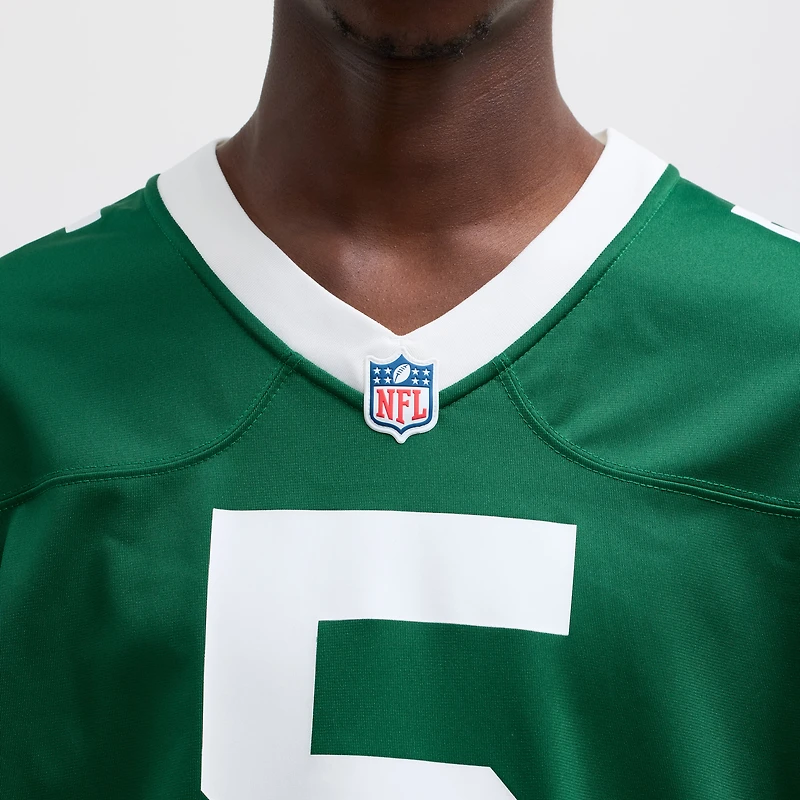Men's Nike Garrett Wilson Legacy Green New York Jets Game Jersey