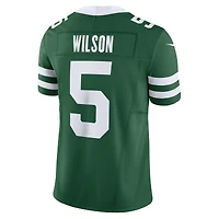 Nike Garrett Wilson Legacy Vert pour hommes New York Jets Vapor F.U.S.E. Maillot limité