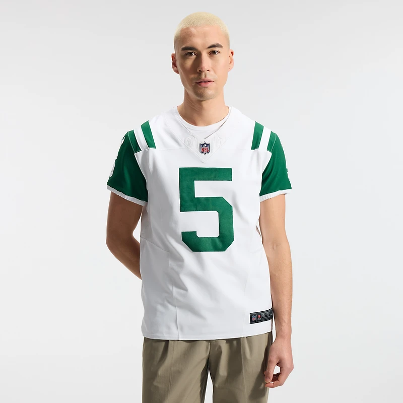 Nike Garrett Wilson pour hommes Blanc New York Jets Classic Alternate Vapor F.U.S.E. Maillot Élite