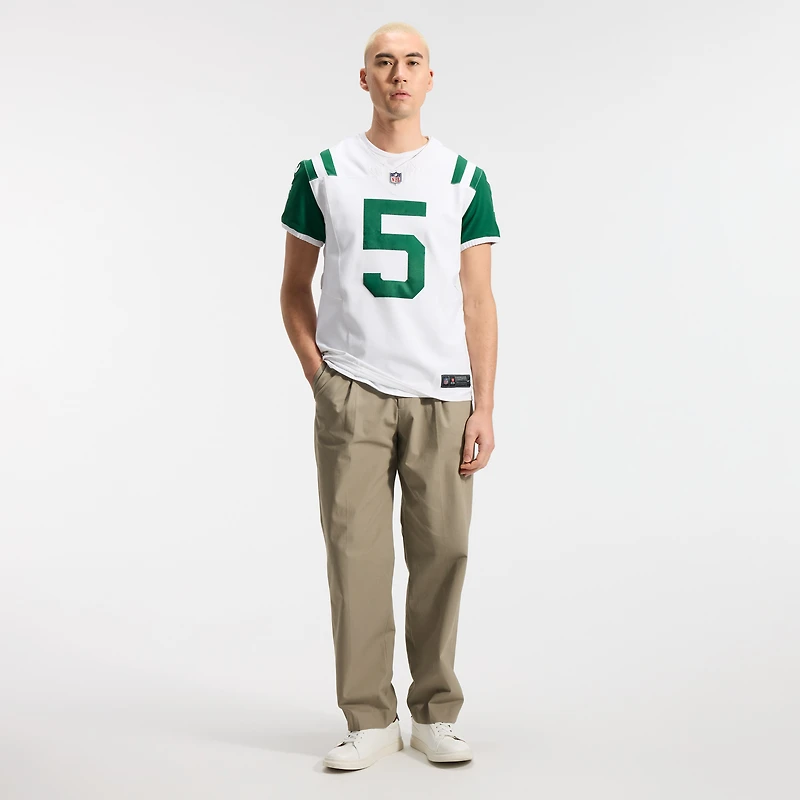 Men's Nike Garrett Wilson White New York Jets Classic Alternate Vapor F.U.S.E. Elite Jersey