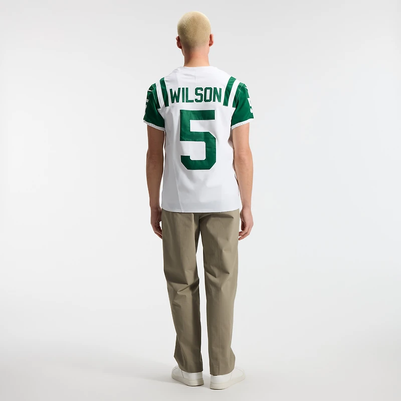 Men's Nike Garrett Wilson White New York Jets Classic Alternate Vapor F.U.S.E. Elite Jersey