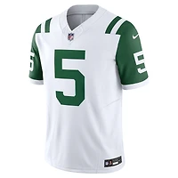 Nike Garrett Wilson pour hommes Blanc New York Jets Classic Alternate Vapor F.U.S.E. Maillot limité