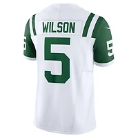 Nike Garrett Wilson pour hommes Blanc New York Jets Classic Alternate Vapor F.U.S.E. Maillot limité