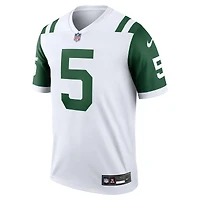 Haut Nike Garrett Wilson blanc pour homme, joueur légendaire des New York Jets