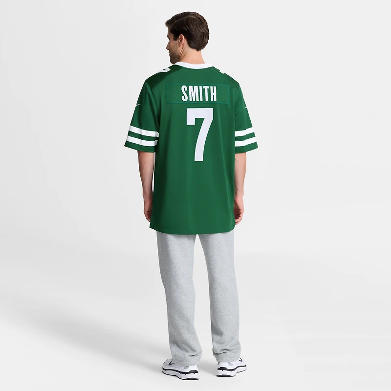 Maillot de match Nike Geno Smith Legacy Green New York Jets pour homme