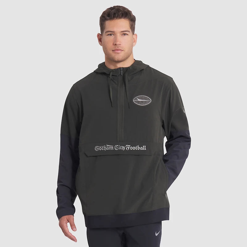 Veste à capuche demi-zippée Nike Gotham Green New York Jets 2025 Rivalries Collection Sideline Anorak pour homme