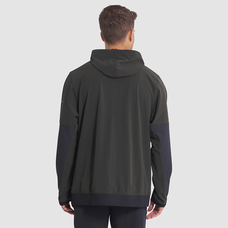 Men's Nike Gotham Green New York Jets 2025 Rivalries Collection Sideline Anorak Half-Zip Hoodie Jacket