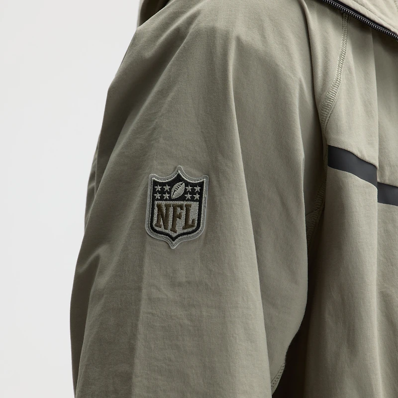 Veste Nike Gotham Green New York Jets 2025 Rivalries Collection Tech Raglan entièrement zippée pour homme