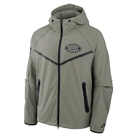 Veste Nike Gotham Green New York Jets 2025 Rivalries Collection Tech Raglan entièrement zippée pour homme