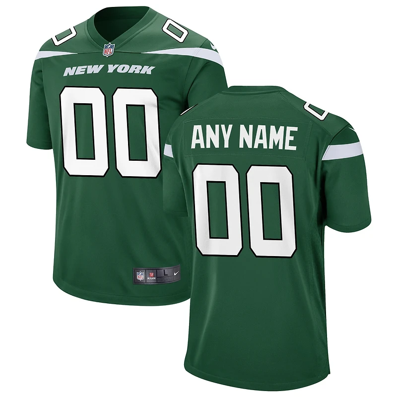 Men's Nike Gotham Green New York Jets - Custom Game Jersey