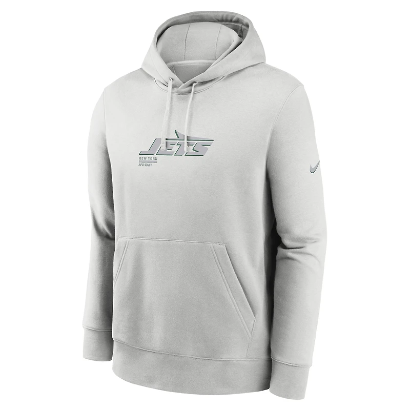 Sweat à capuche Nike gris New York Jets Edge Pack French Terry Club pour homme