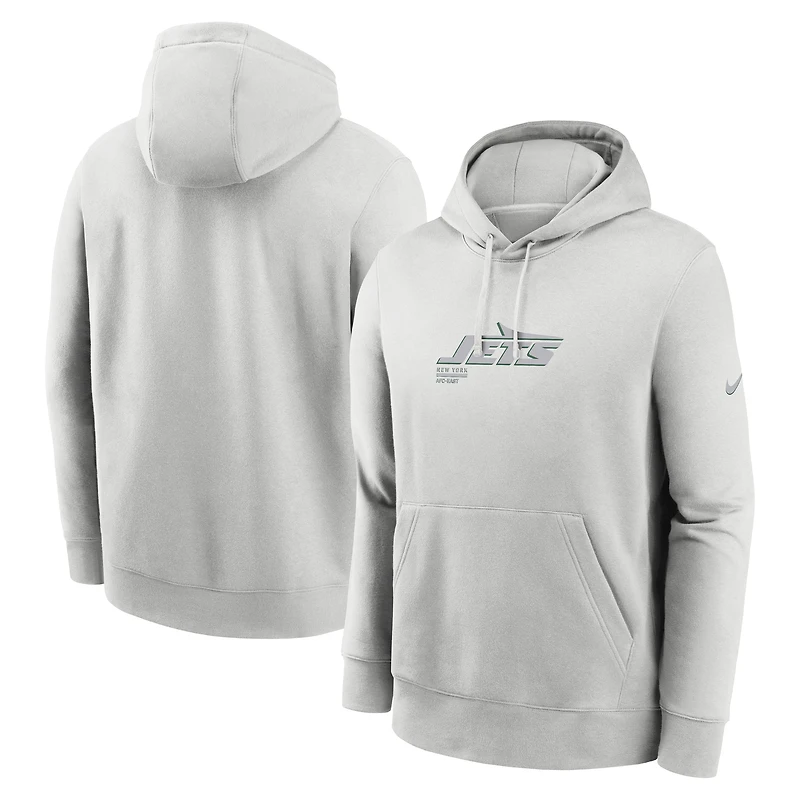 Men's Nike Gray New York Jets Edge Pack French Terry Club Pullover Hoodie