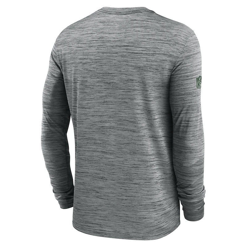 Men's Nike New York Jets Sideline Velocity Performance Long Sleeve T-Shirt