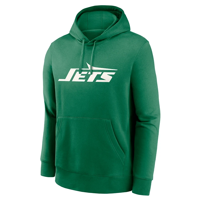 Men's Nike Green New York Jets Big & Tall Club Logo Pullover Hoodie