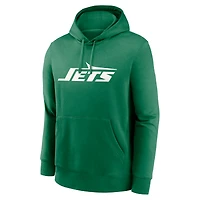 Men's Nike Green New York Jets Big & Tall Club Logo Pullover Hoodie
