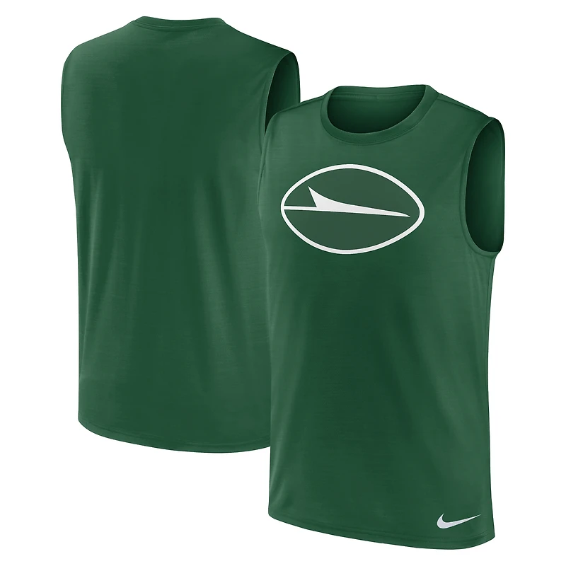 Men's Nike Green New York Jets Blitz Legend Dri-FIT Muscle Tank Top