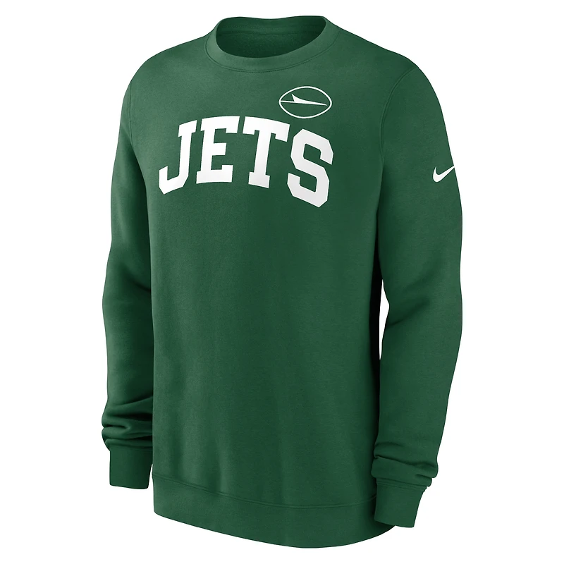 Sweat-shirt à enfiler Nike New York Jets Club vert pour homme