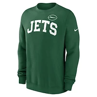 Sweat-shirt à enfiler Nike New York Jets Club vert pour homme
