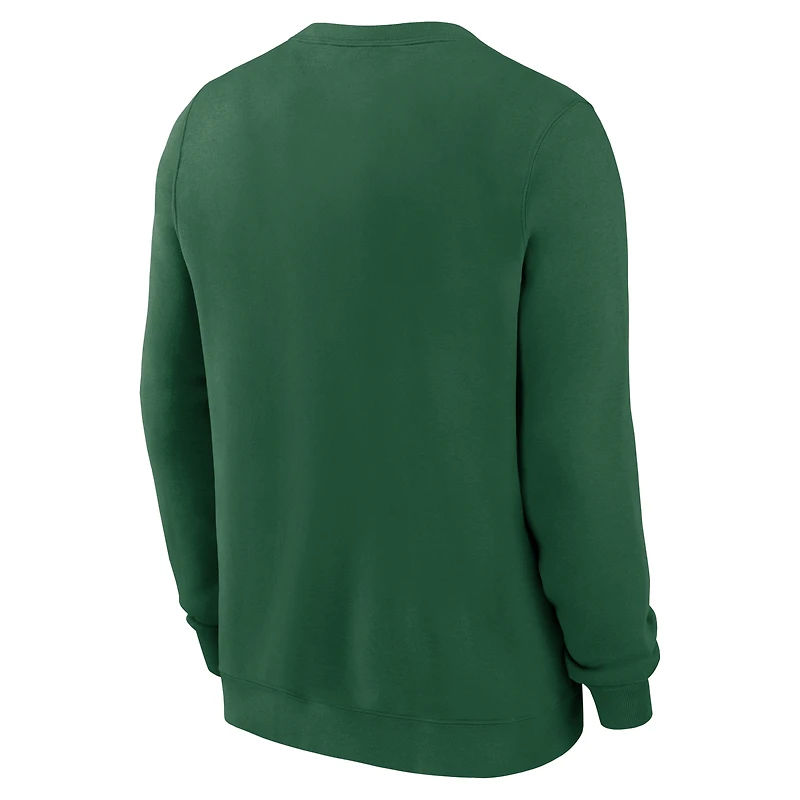 Men's Nike Green New York Jets Club Pullover Sweatshirt